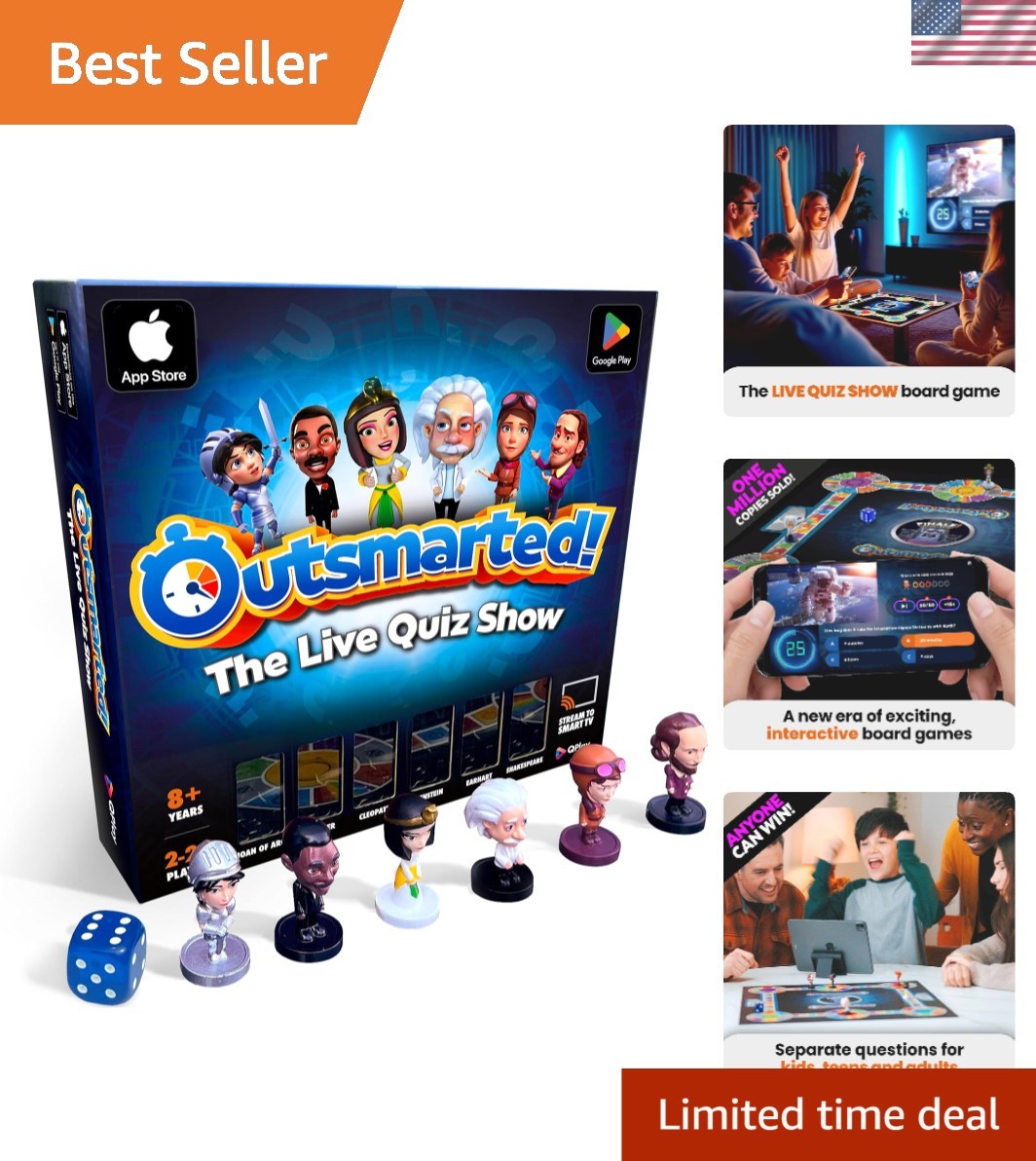Engaging 2026 Edition TV Quiz Board Game | For 2-24 Players | 60 Minutes of Fun!