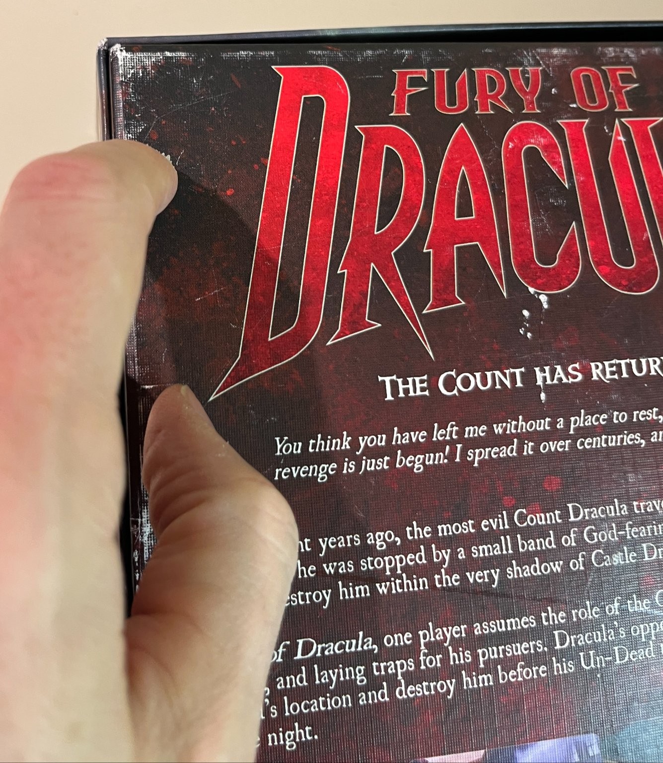 Fury of Dracula Board Game Third Edition, Fantasy Flight Gothic Horror, Complete