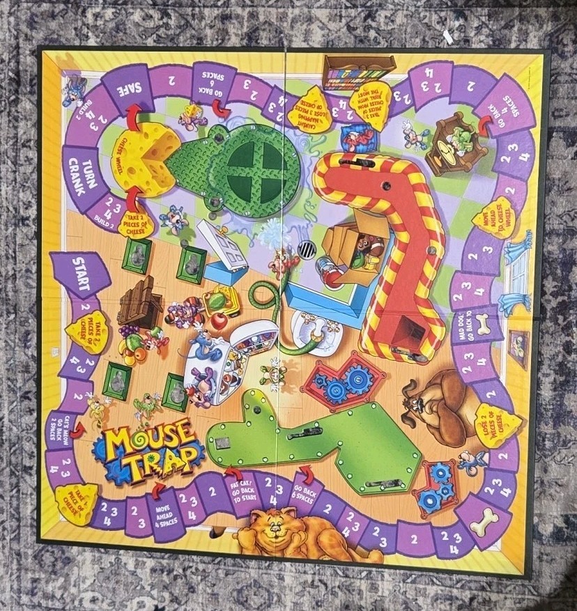 Hasbro Mouse Trap Board Game Milton Bradley 2005 Version EUC Barely Used
