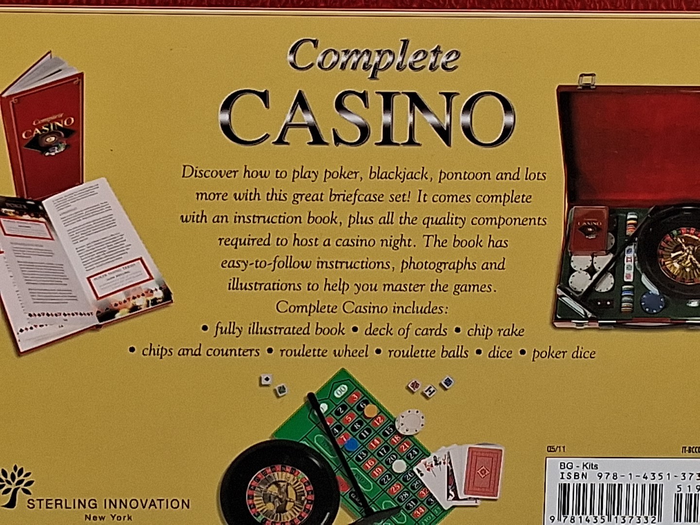 Complete Casino Roulette Travel Game w/ Case by Sterling Innovation NY