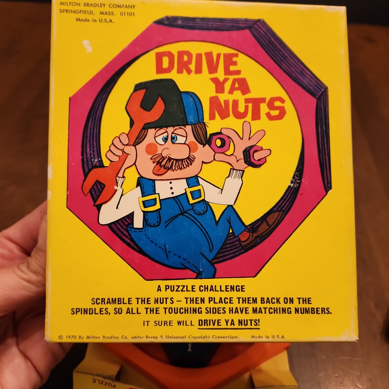 Drive Ya You Nuts Puzzle Challenge Vintage Milton Bradley 1970 70s Toy Game