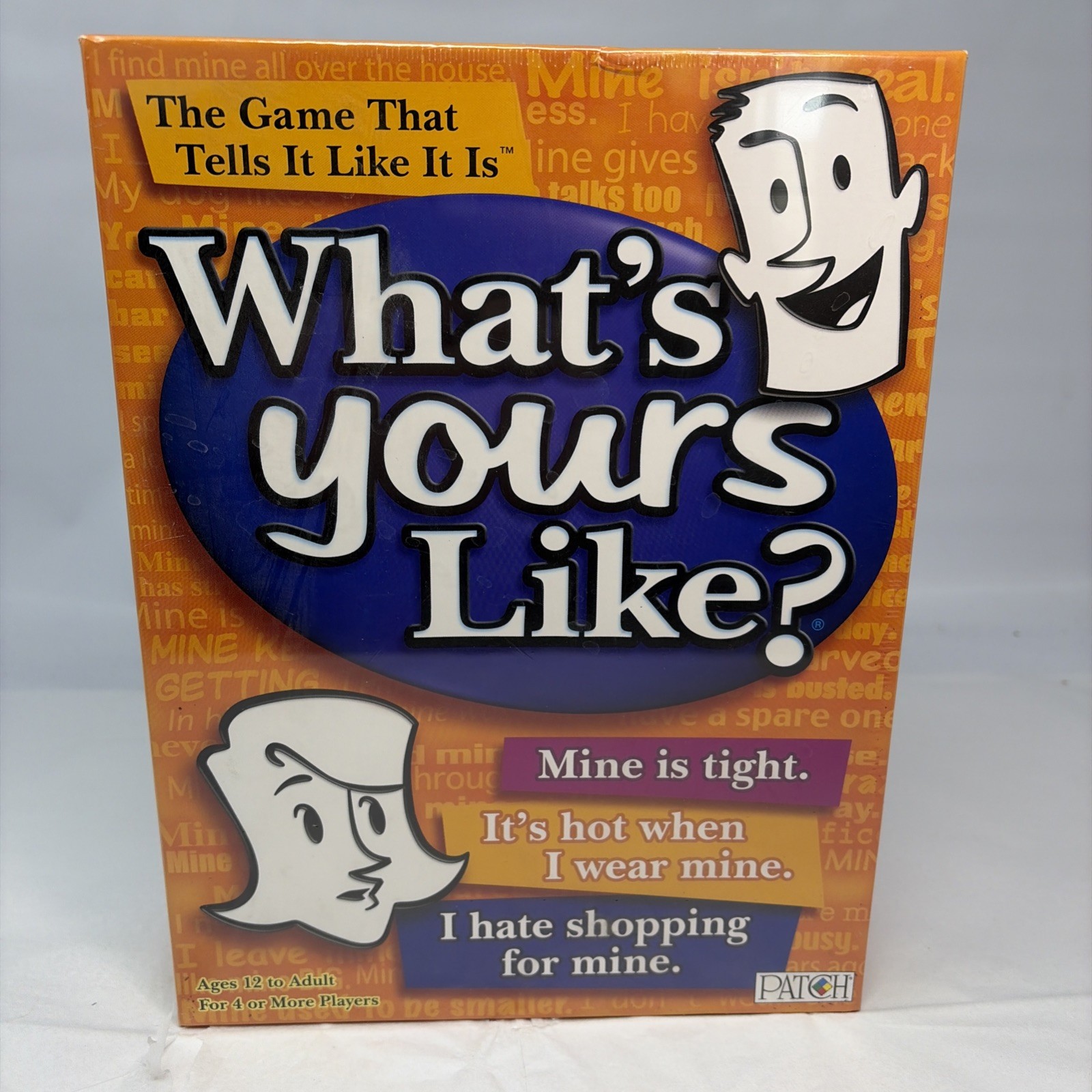 WHAT`S YOURS LIKE? THE CLEVER WITTY OUTRAGEOUS GAME NEW SEALED In Original Wrap