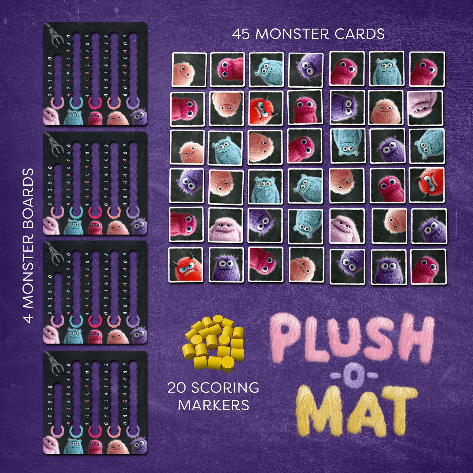 HABA Plush-O-Mat Monster Card Game and Family Board Game for Ages 6+
