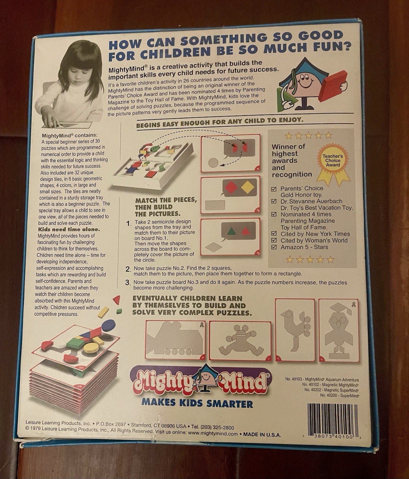 MightyMind Magnetic Educational Puzzle Game Ages 3-8 Parents’ Choice Award