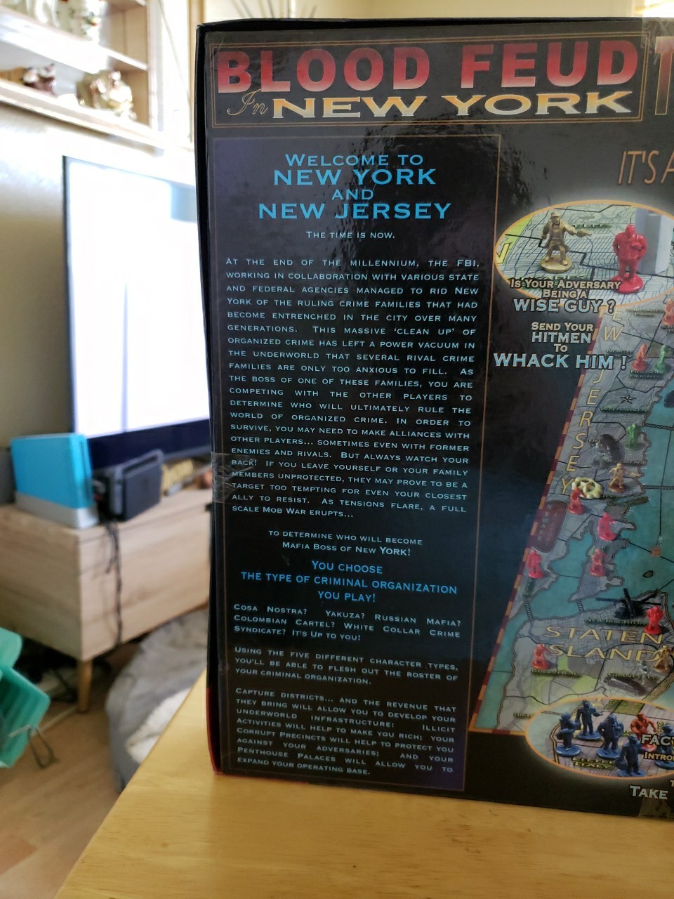 Blood Feud New York Board Game Eagle Games Sealed NEW COMPLETE 300+ Miniatures