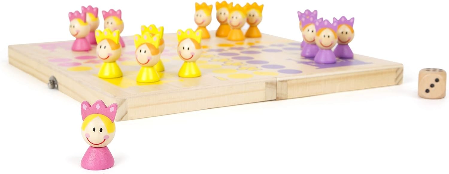 Small Foot 11105 Ludo Princesses, made of FSC 100% certified wood, with practica