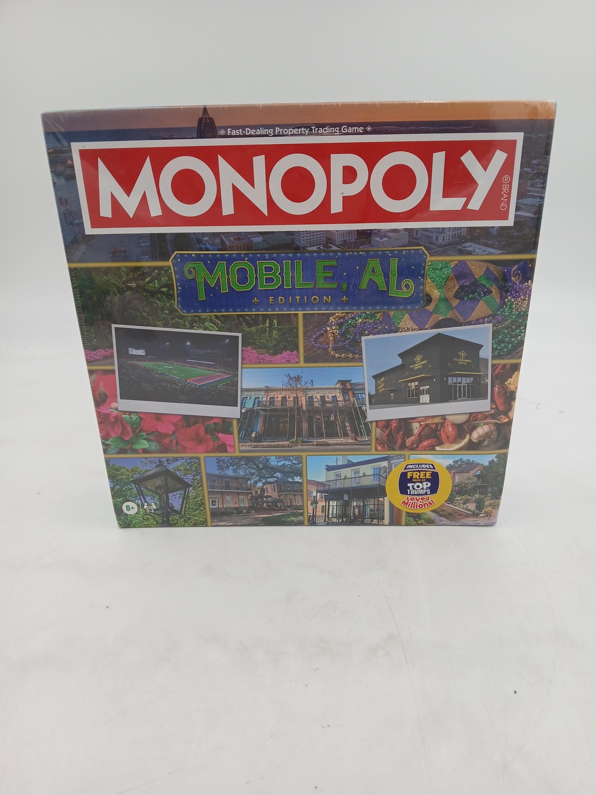 Monopoly Mobile AL Edition Board Game Hasbro Top Trumps Ages 8+ 2-6 New USA