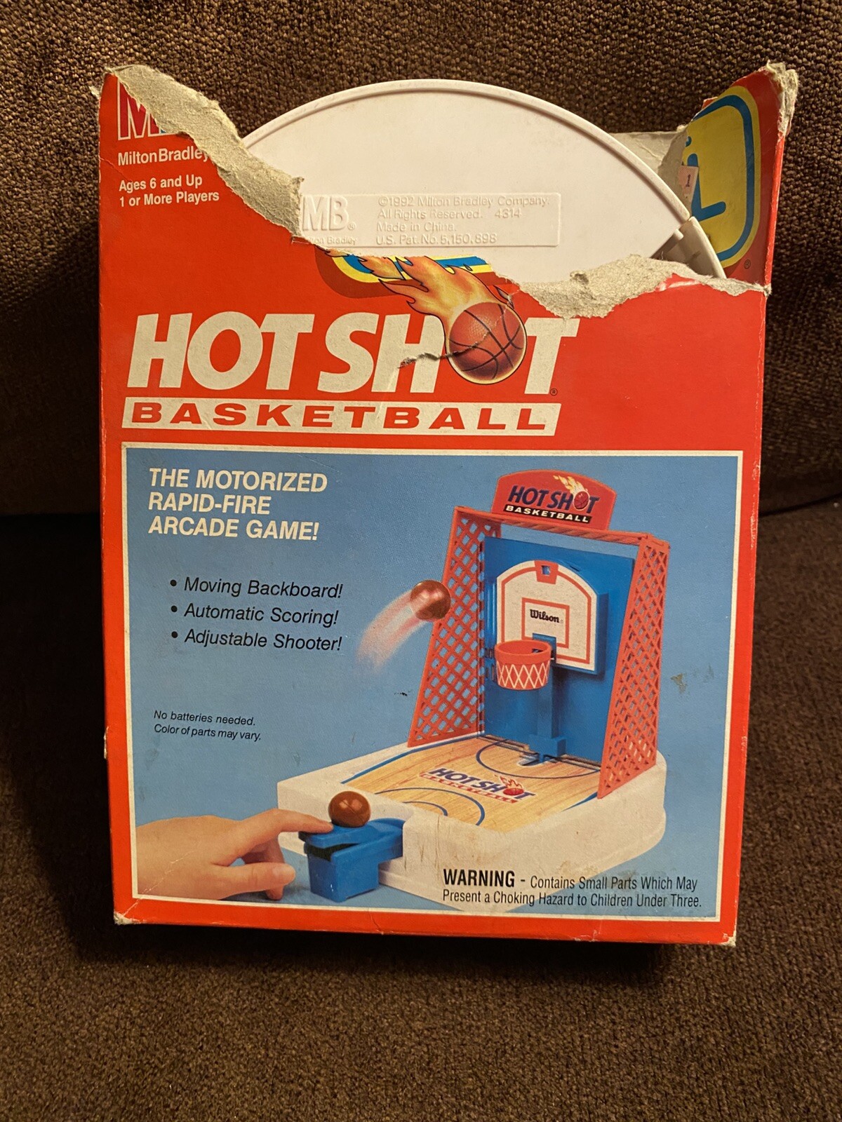 Hot Shot Basketball MB Travel Games 1992 INCOMPLETE
