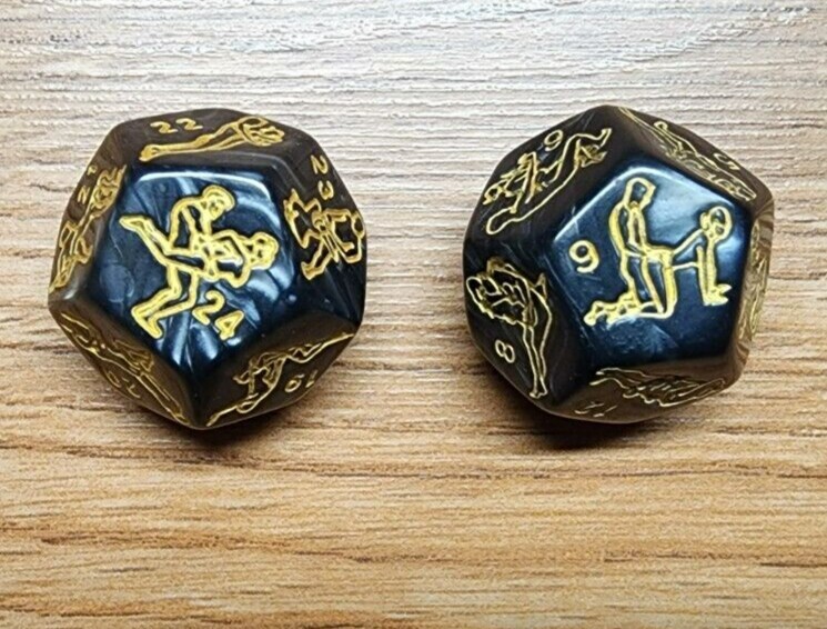 Swinger Lifestyle Icebreaker Game Oversized Sex Dice 4 piece