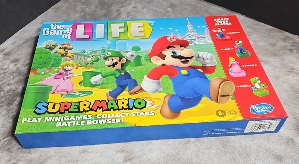 Life: Super Mario Edition board game New** Sealed