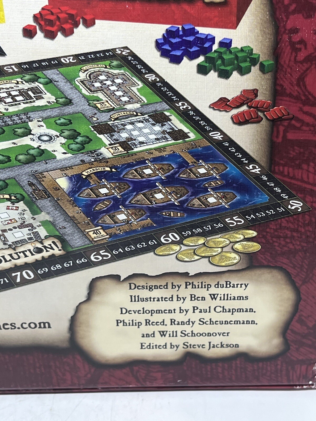 Revolution Board Game Steve Jackson 1st Edition 2nd Printing 100% Complete EUC