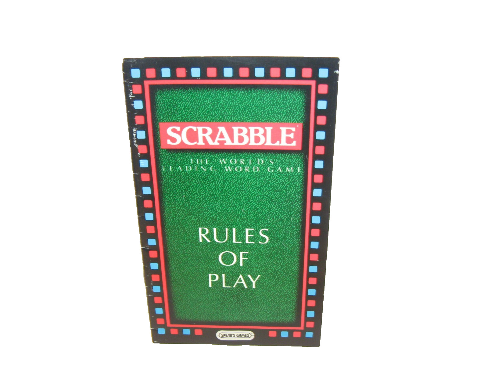 Vintage 1990 Spear’s Original Scrabble Word Board Game Made in England COMPLETE