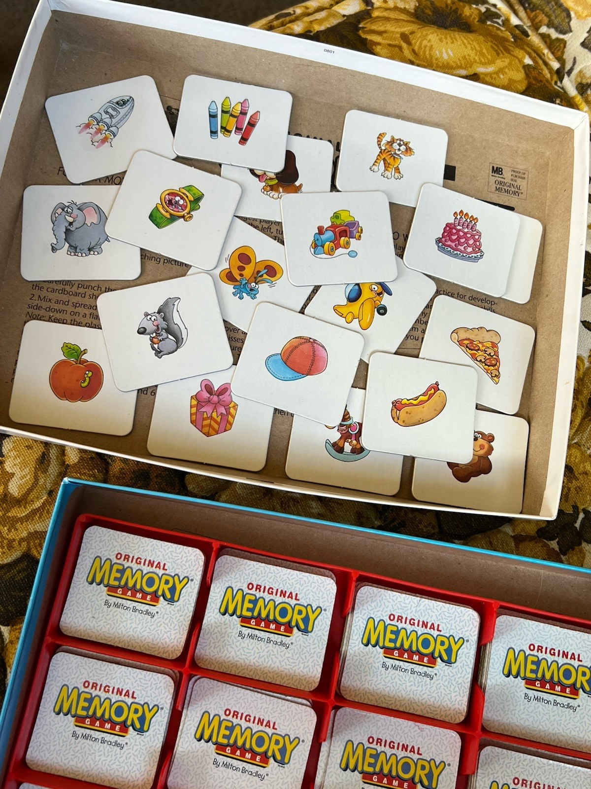 Vintage Original Memory Game by Milton Bradley 2001 Edition