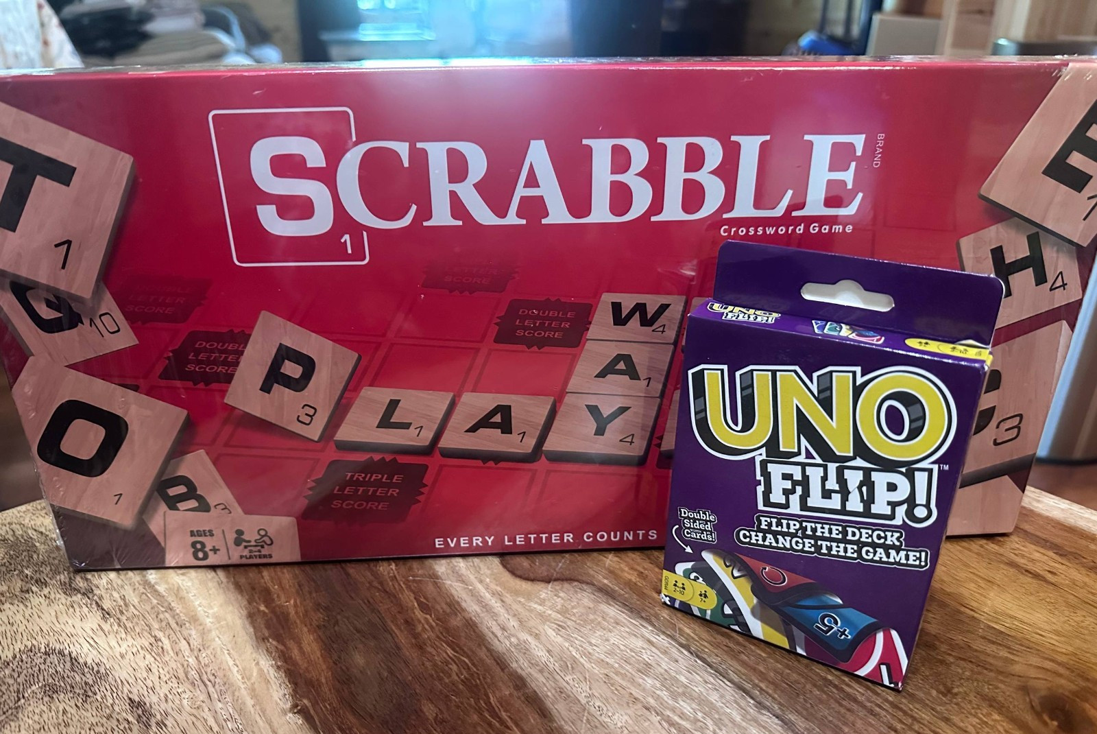 Scrabble + Classic Matching Card Game 2-Pack – Family Board & Card Game Bundle