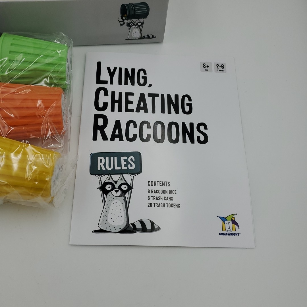Lying, Cheating Raccoons Game – Gamewright New Game 2025 Pre Owned
