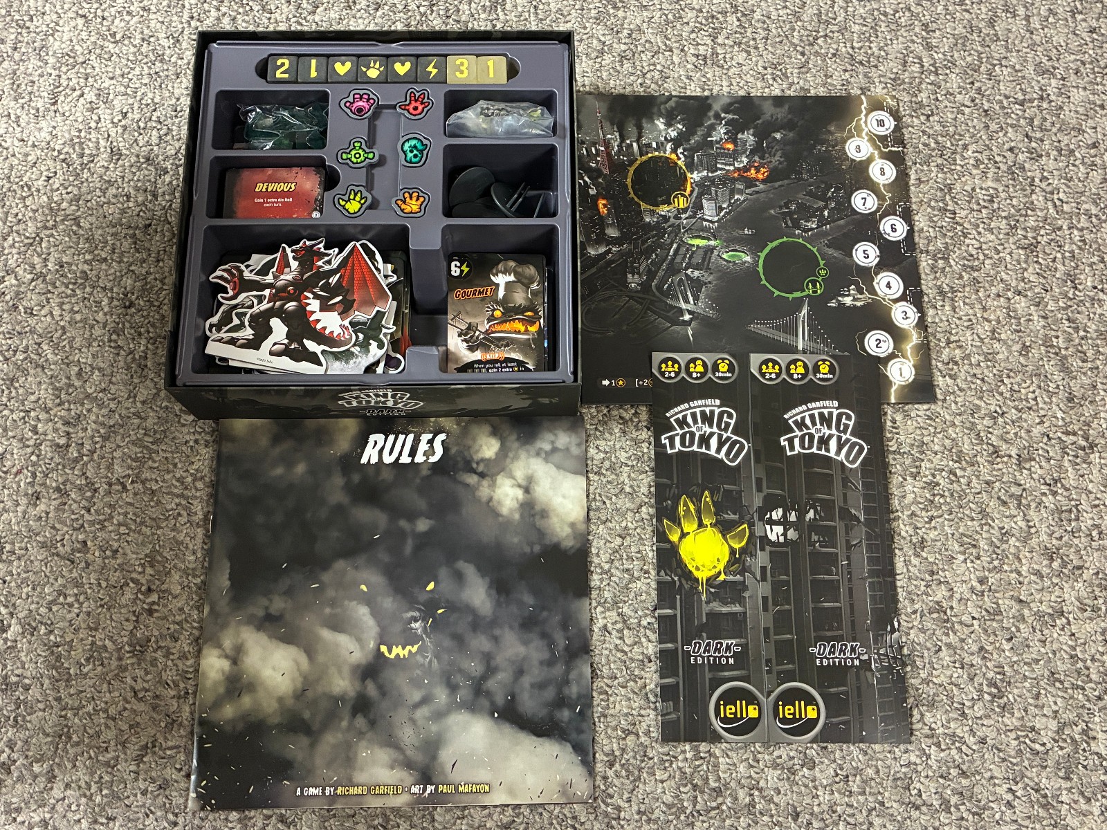 King of Tokyo: Dark Edition – Iello 2020 – Complete