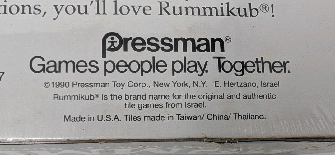The Original Rummikub – 1990 Edition – NEW SEALED – Fast Moving Rummy Title Game