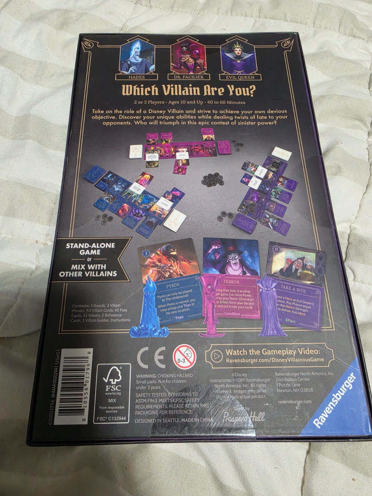 Disney Villainous Wicked to The Core Board Game 810558017968. New/Sealed