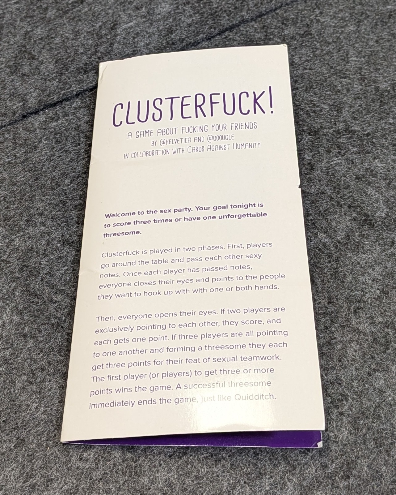Clusterf**k Adult Card Party Game Cards Against Humanity 2013 New Sealed