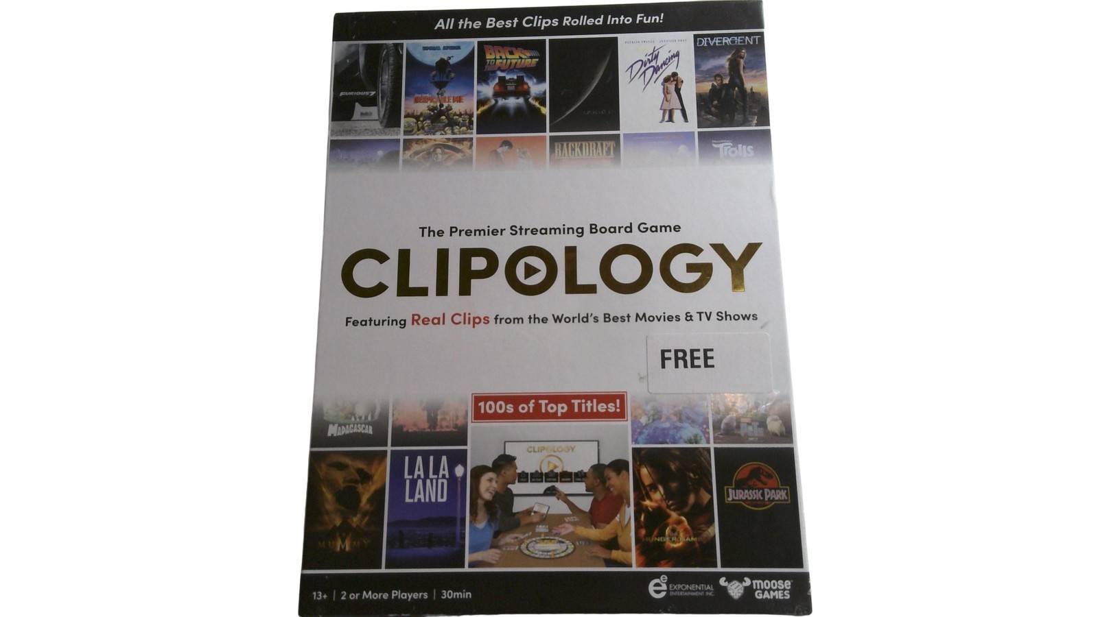 CLIPOLOGY Streaming Board Game Moose Games 13+ Party 2+ Players No App Required