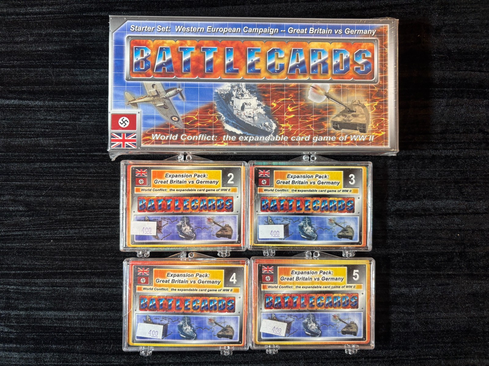 Battlecards World Conflict Starter Set with Expansion 2,3,4 and 5 2002