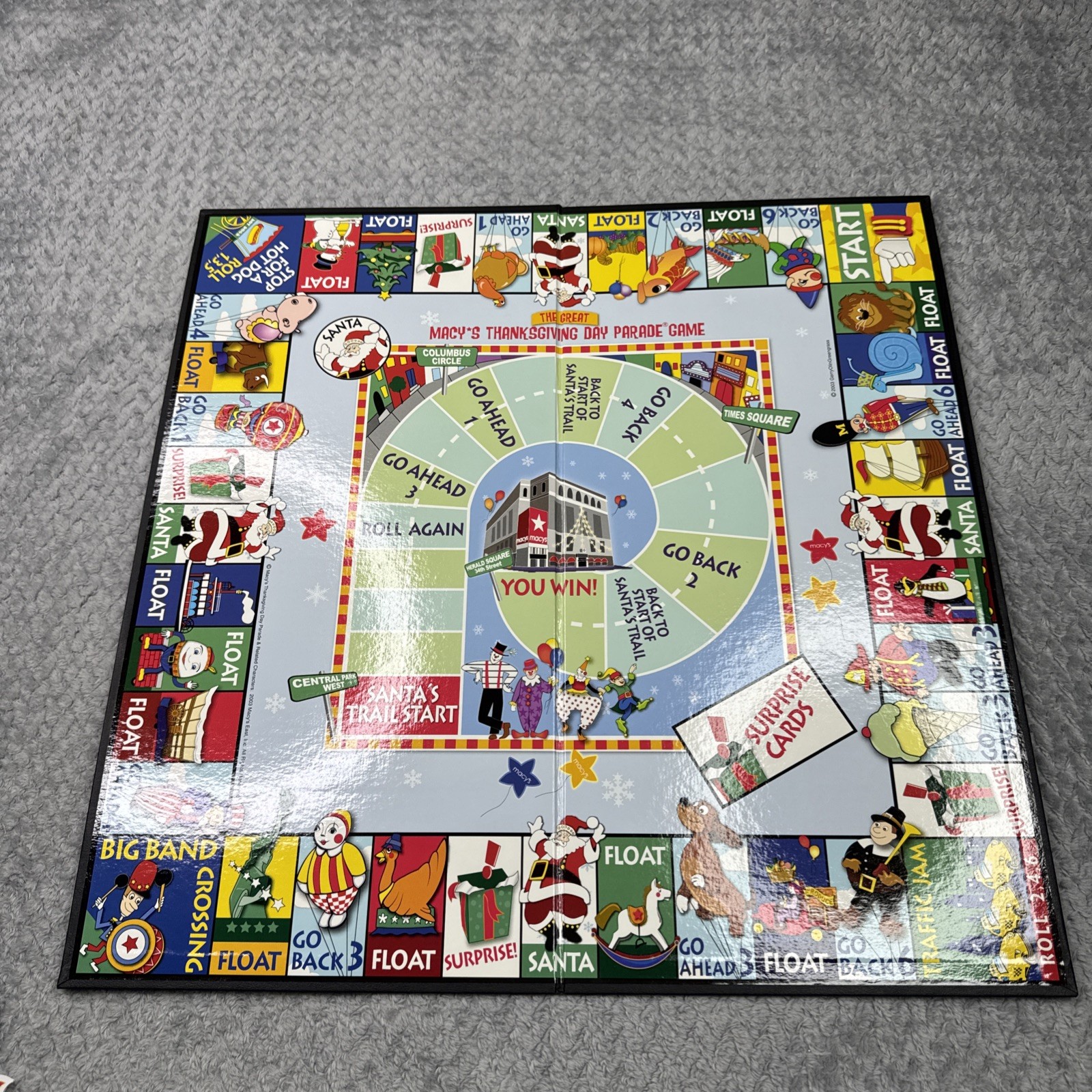 The Great Macy’s Thanksgiving Day Parade Board Game (2003) Complete