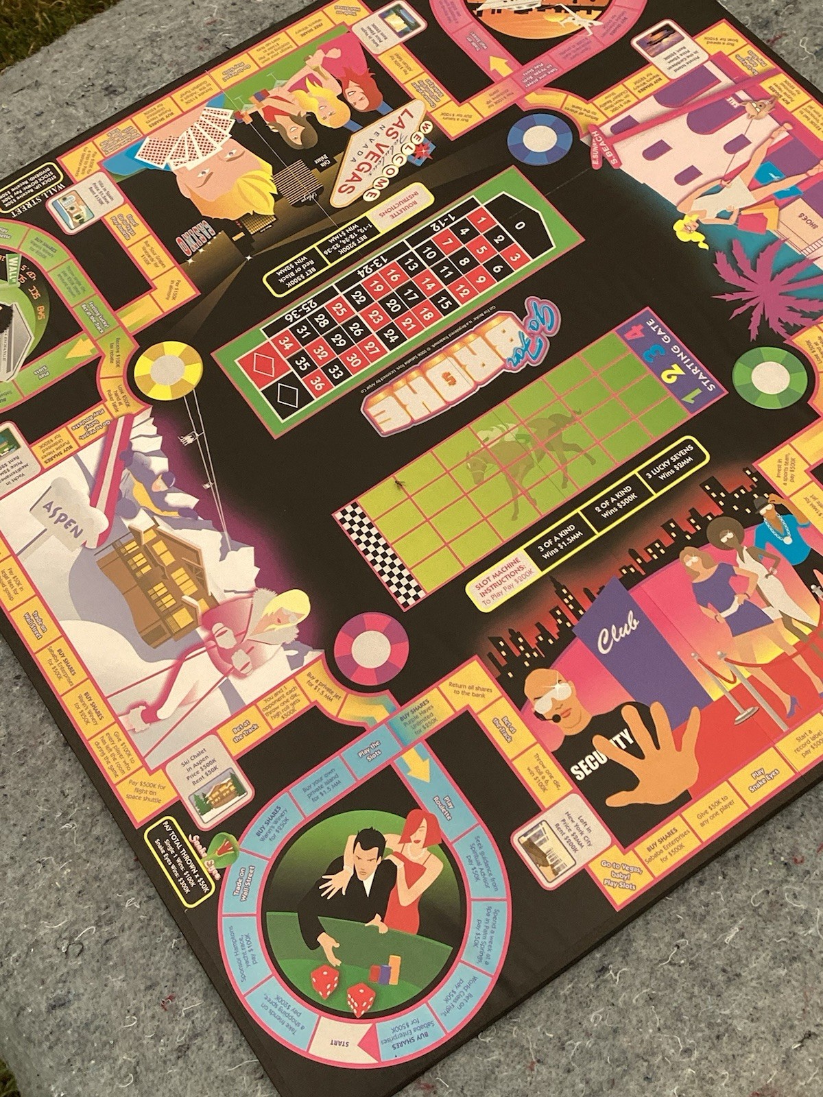 2006 Sababa Toys Go For Broke 19”x19” Game Board Advertising Display *RARE*