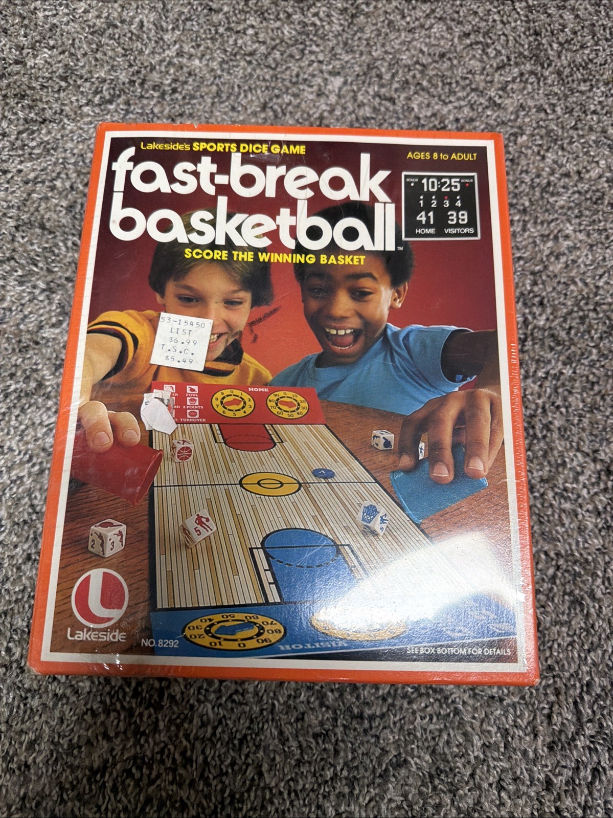 Half-Time Football Sports Dice Game Lakeside Vintage Sealed NOS No Crush Damage!