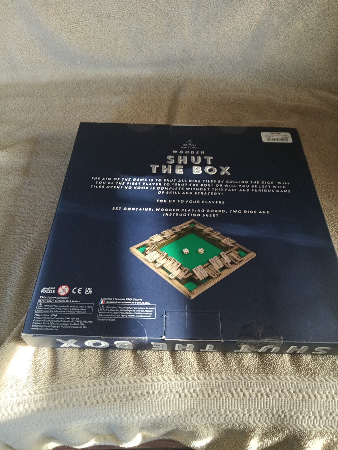 Shut The Box Wooden Classic Game of Numbers Party Family Game NEW