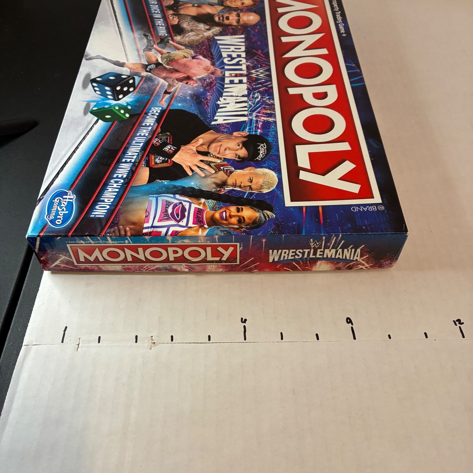 Monopoly WWE WrestleMania Board Game Hasbro Gaming 2023 Complete Edition
