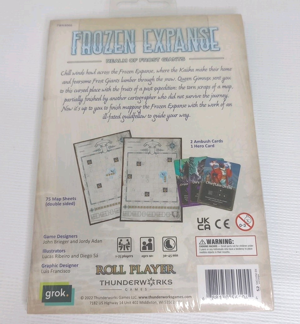 Cartographers Thunderworks Games Map Pack 4,5 Bundle New