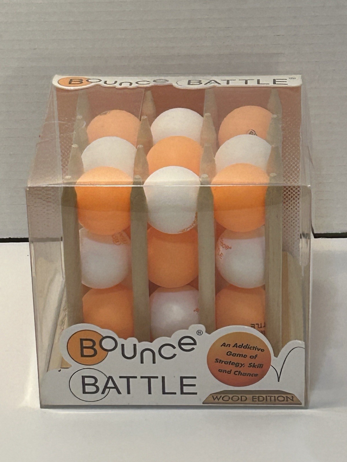 Bounce Battle Wood Edition Skill and Action Game-For 1 Or More Players-9 Years +