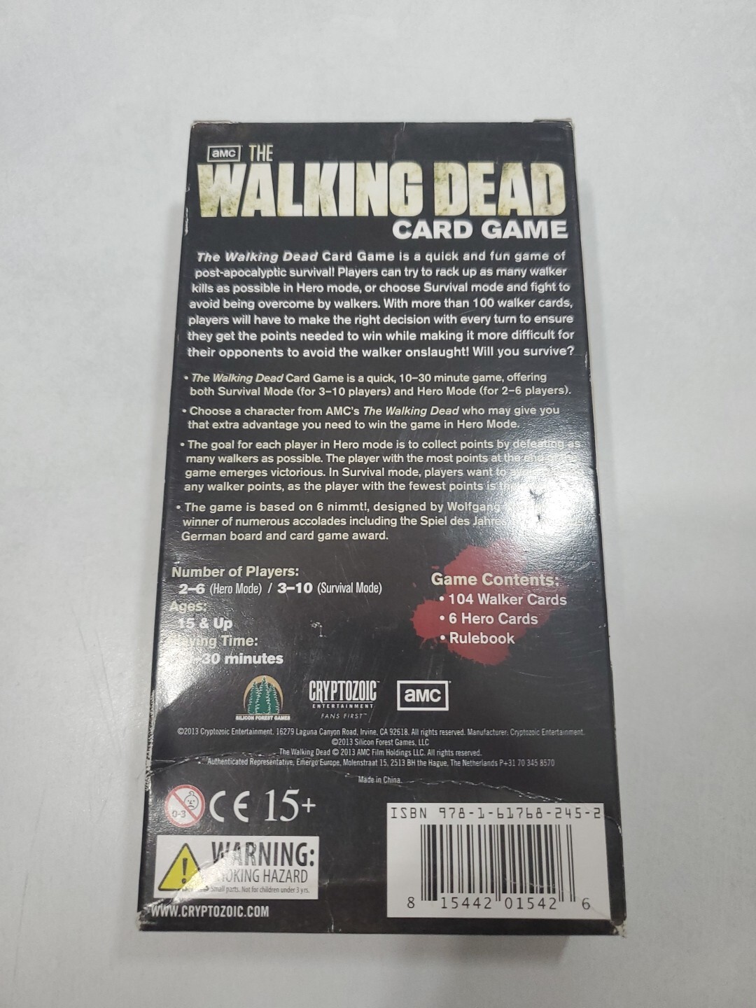 The Walking Dead Card Game AMC Hit Series Age 15 And Up