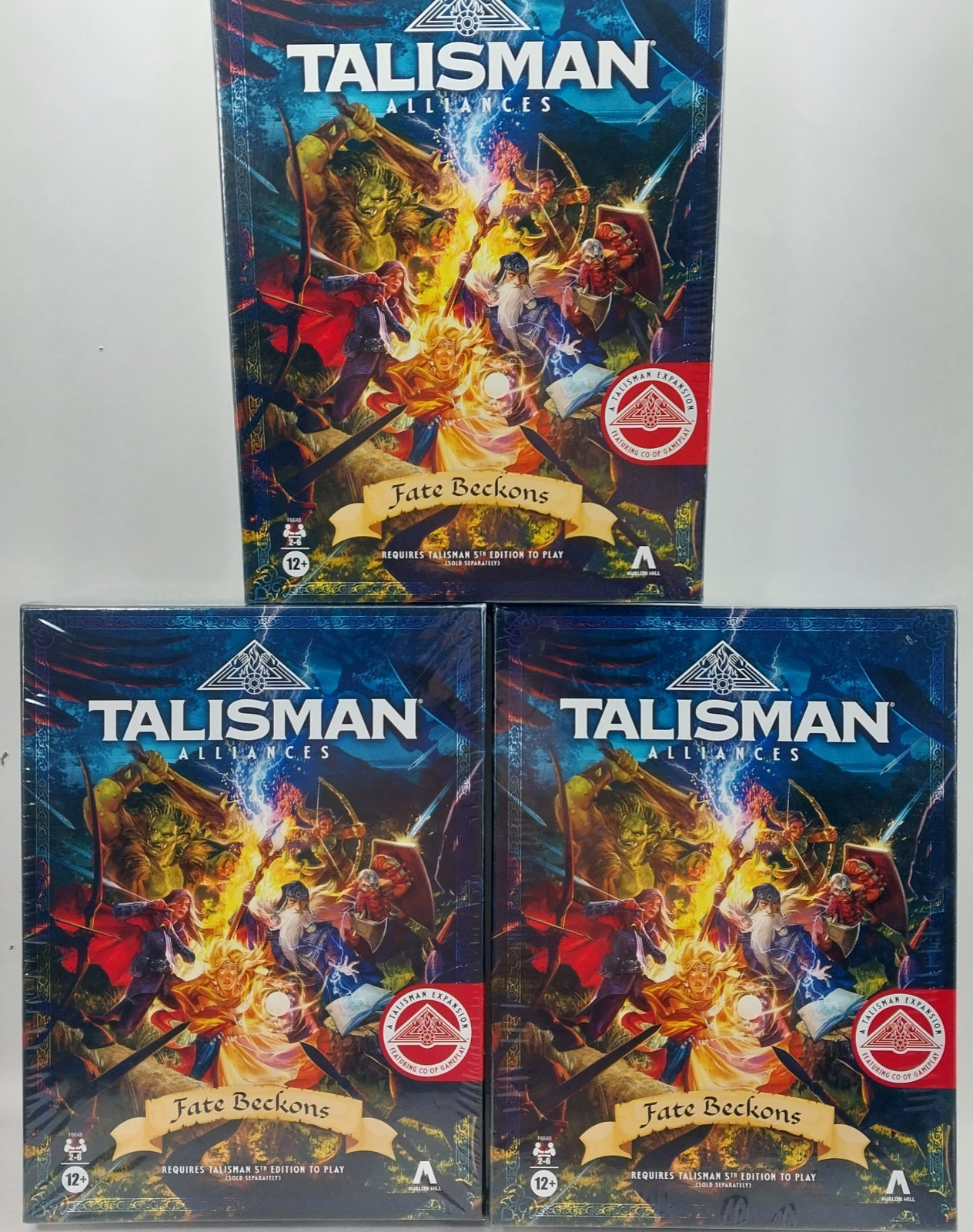 3x Hasbro Gaming Talisman Alliances: Fate Beckons Board Game Expansion Strategy