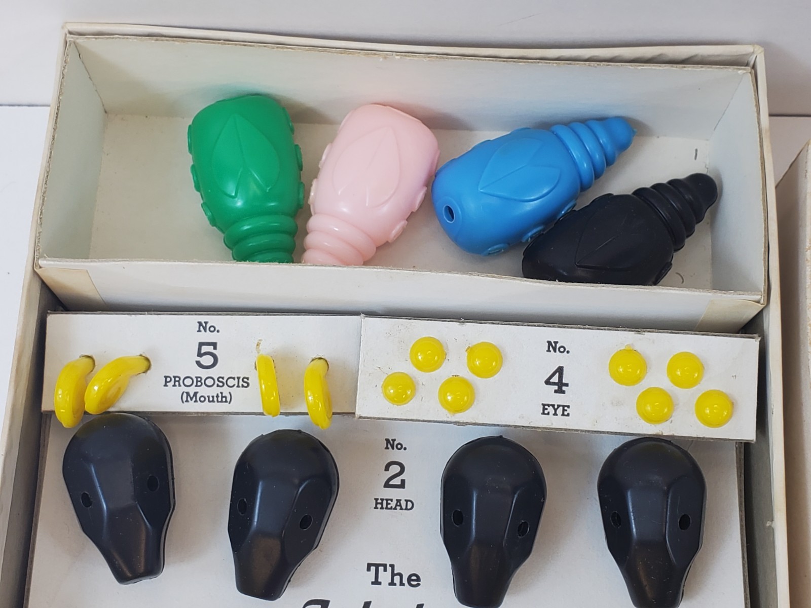 2 Cootie Build A Cootie Bug Games From the 50s & 60s Missing 1 Eye