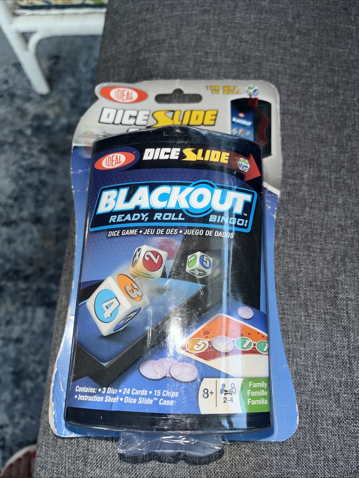 Blackout Ready Roll Bingo Dice Card Game by FUNDEX 2008 Carry-all Container NEW