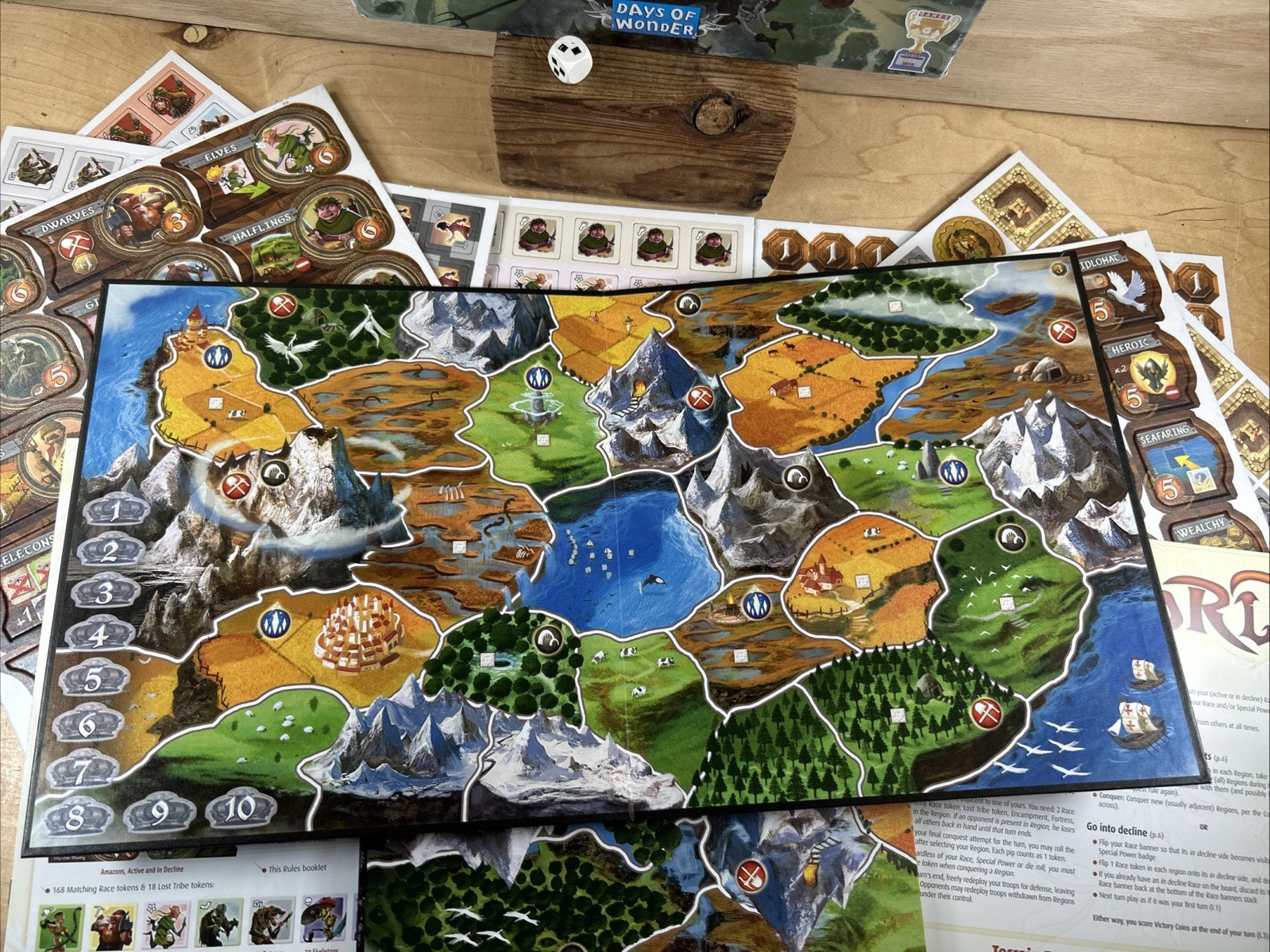 Days of Wonder Small World Board Game Fantasy Philippe Keyaerts New