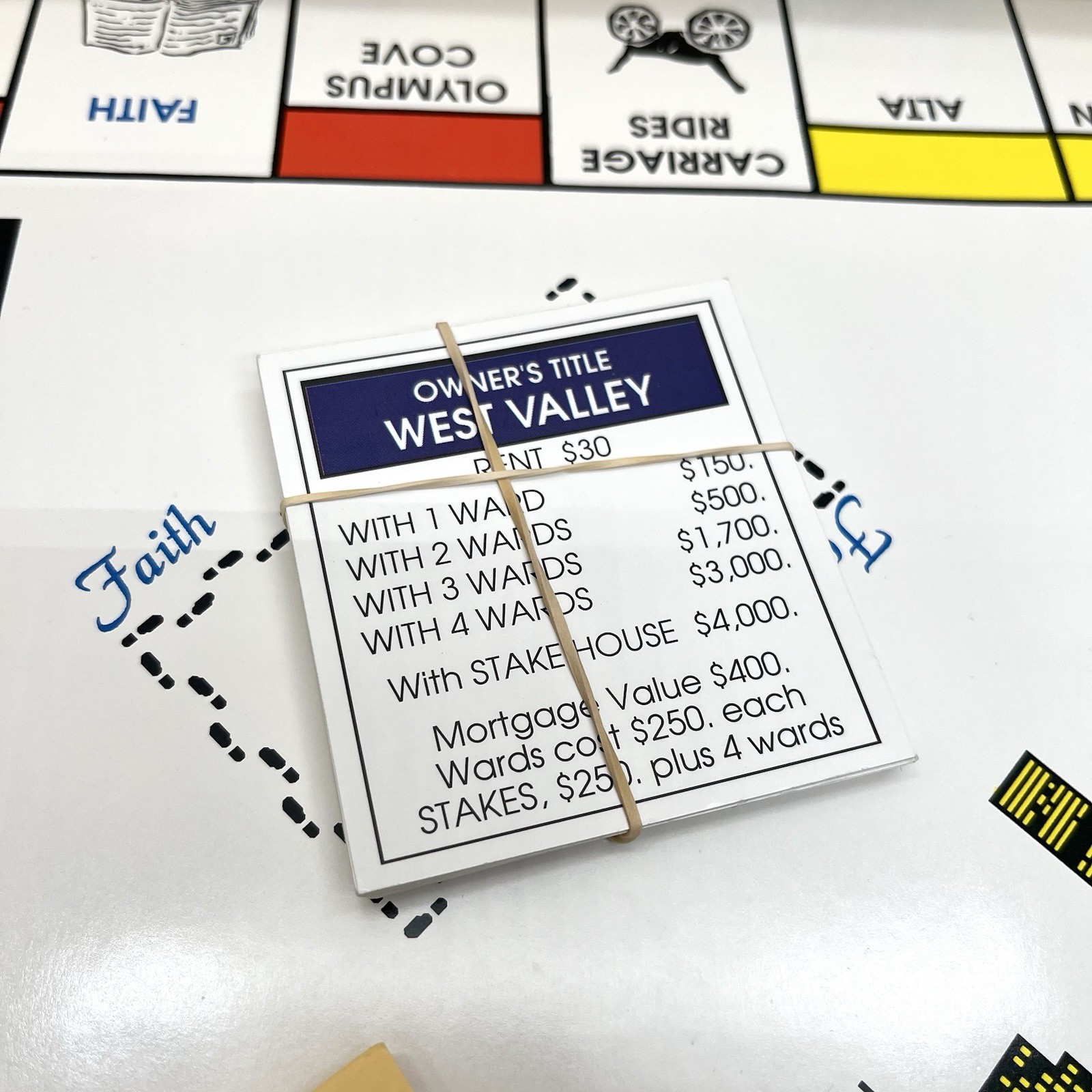Vintage Salt Lake City Board Game of Monogamy LDS Mormon 1992 Monopoly Church