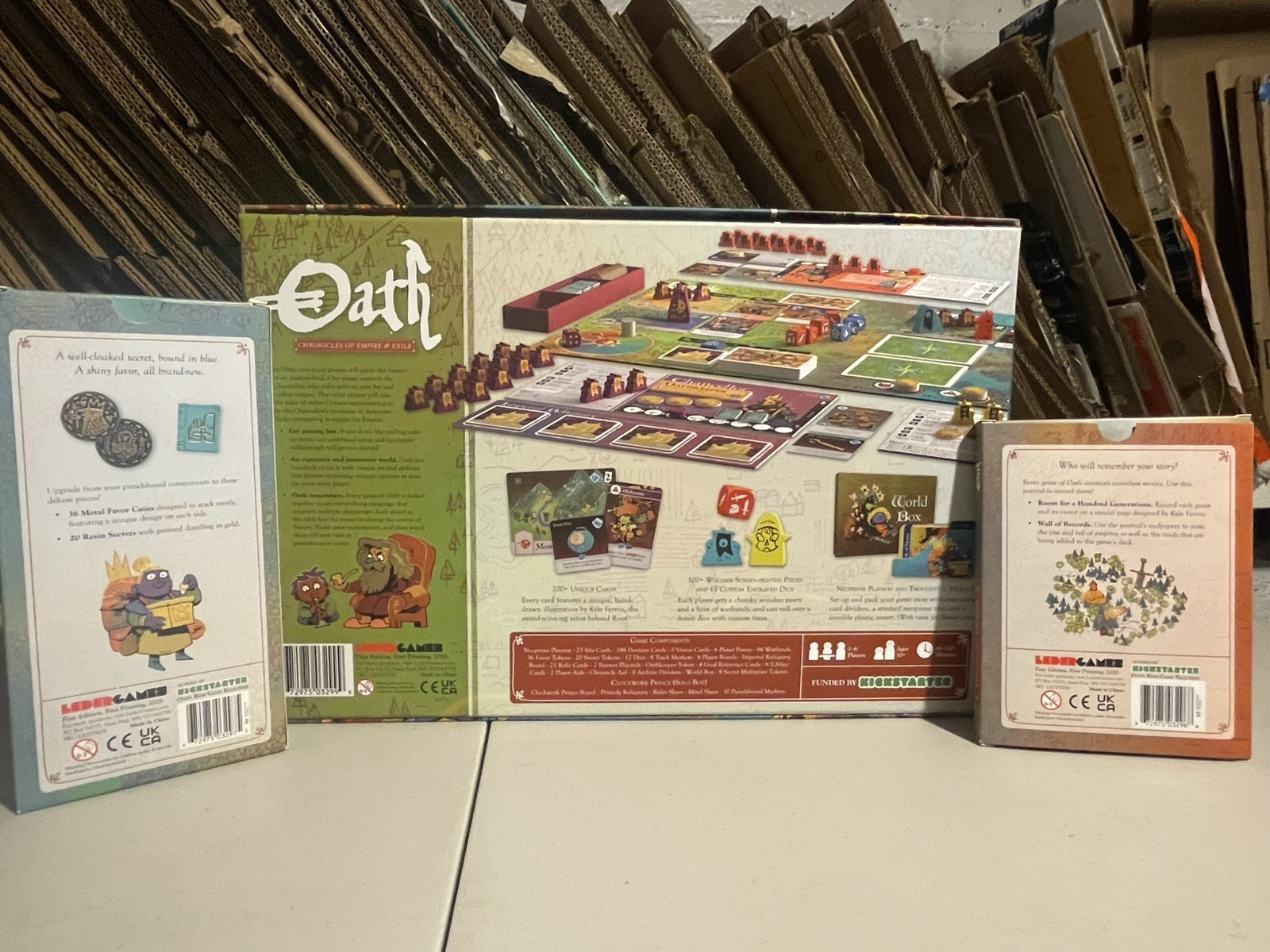 Oath: Chronicles of Empire and Exile with Upgraded Component Set 1 and Journal!
