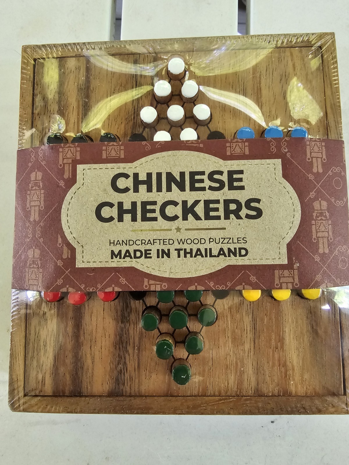 Chinese Checkers Hancrafted Wood Puzzles Made In Thailand