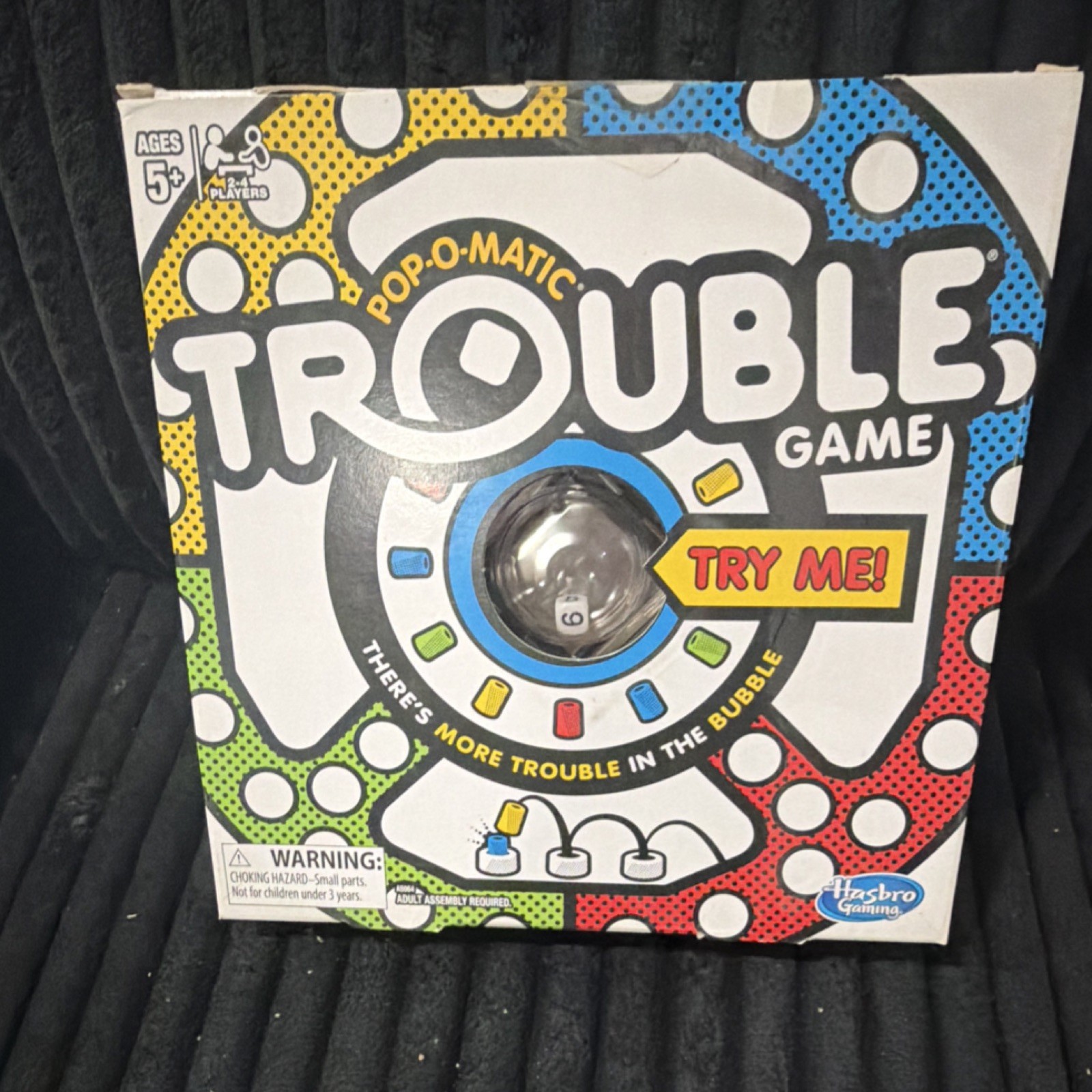 Hasbro Gaming Trouble Pop-O-Matic Board Game Ages 5+ 2 Players MPN A5064