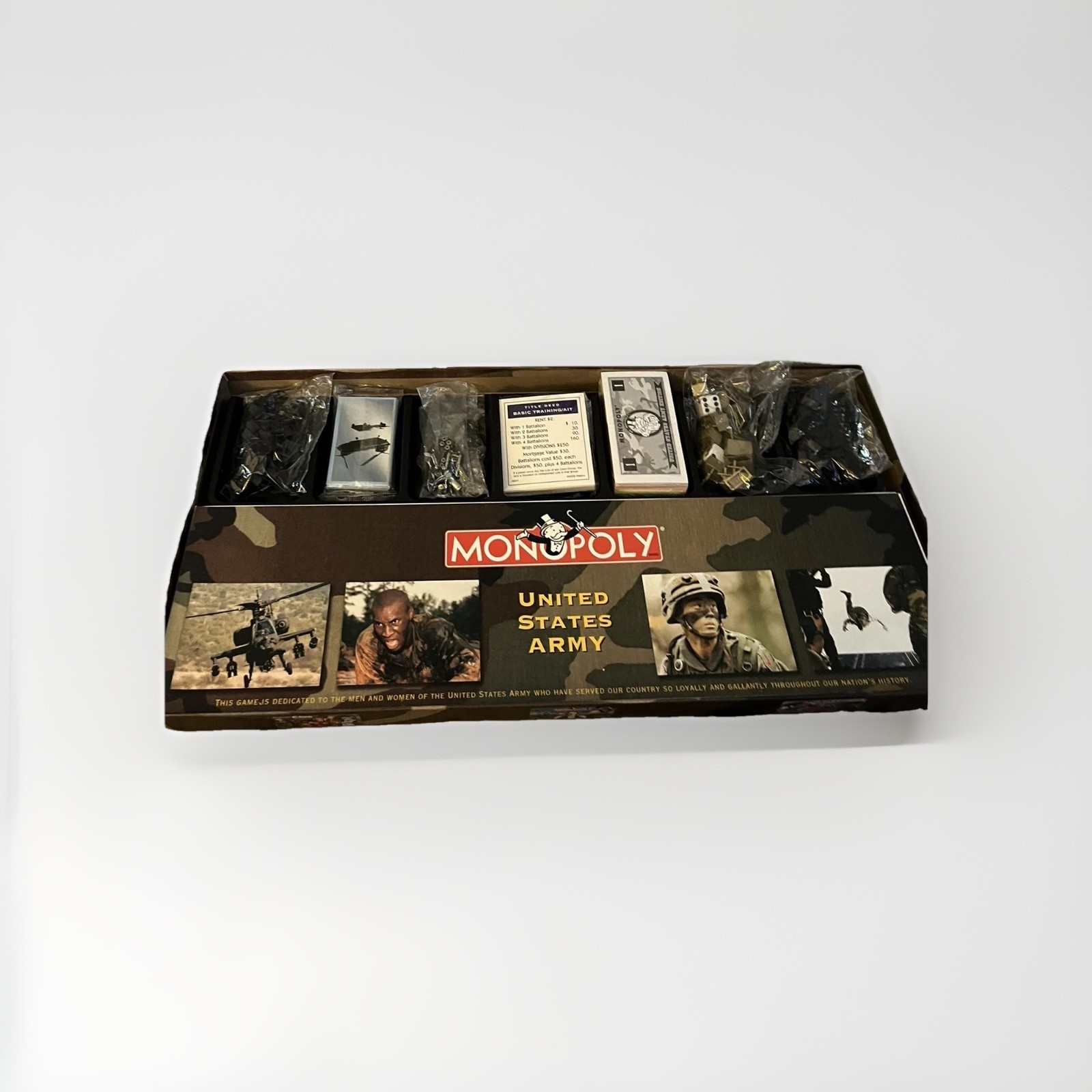 Vintage Monopoly United States Army Edition (2002) Board Game