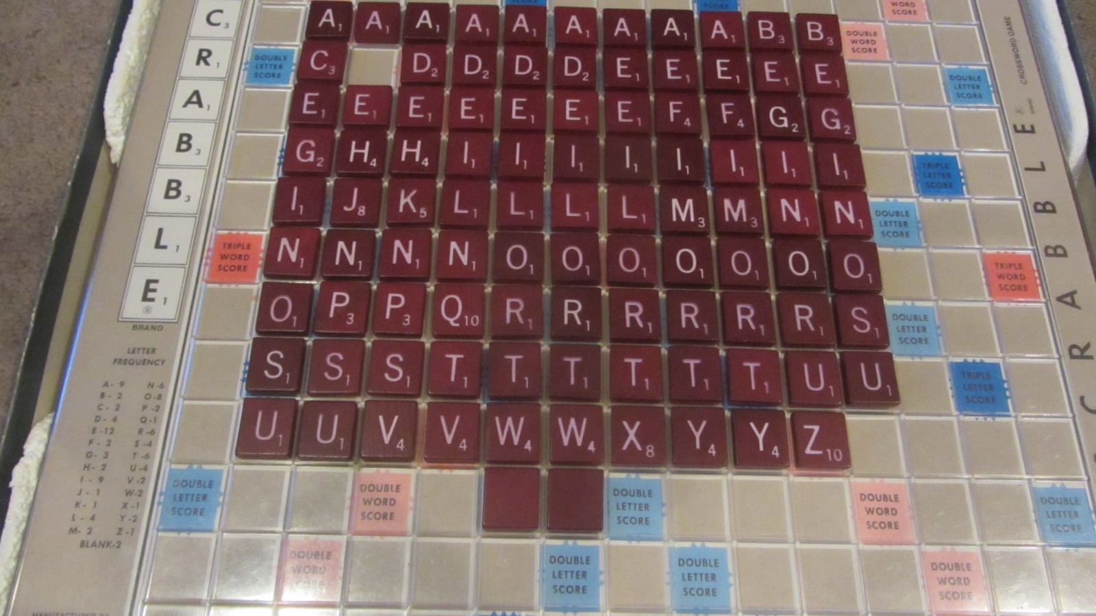 Vintage Scrabble Crossword Game Deluxe Edition Turntable Selchow & Righter 1977