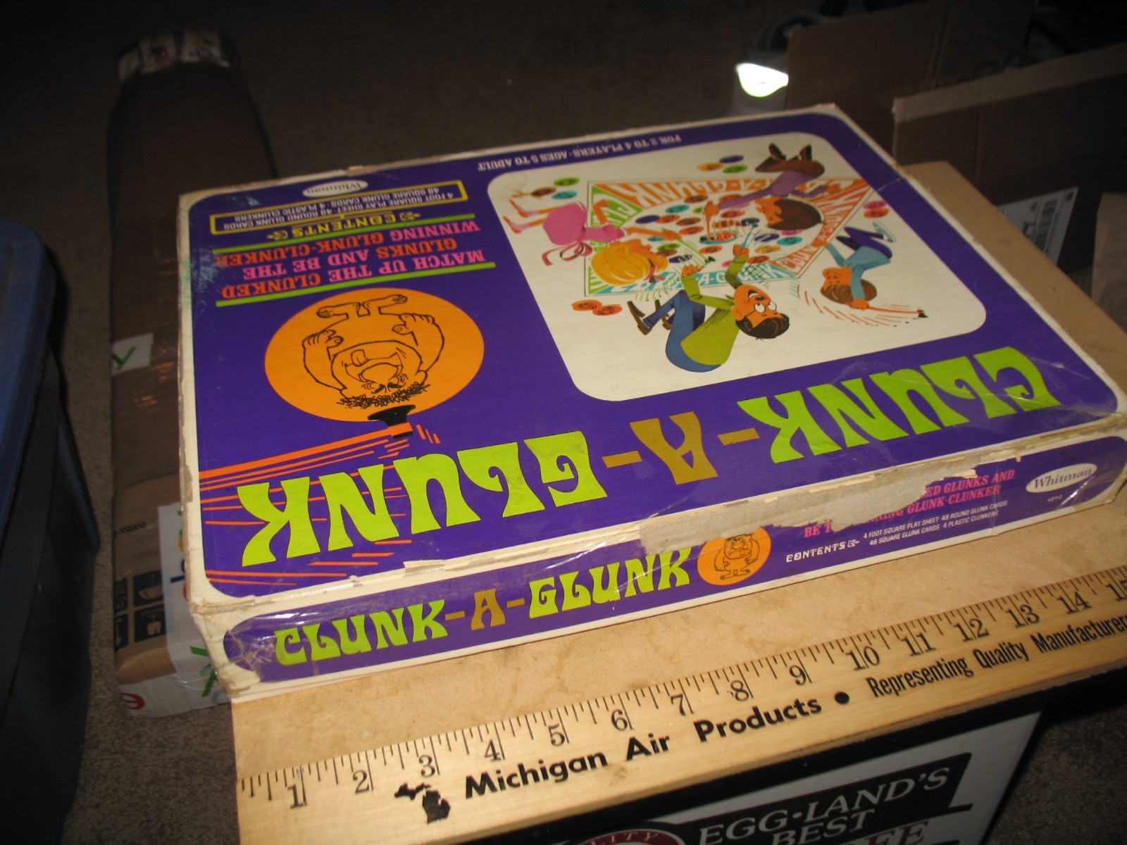 VTG 1968 WHITMAN CLUNK A GLUNK BOARD GAME AGES 5-ADULT 99% COMPLETE 2-4 PLAYERS