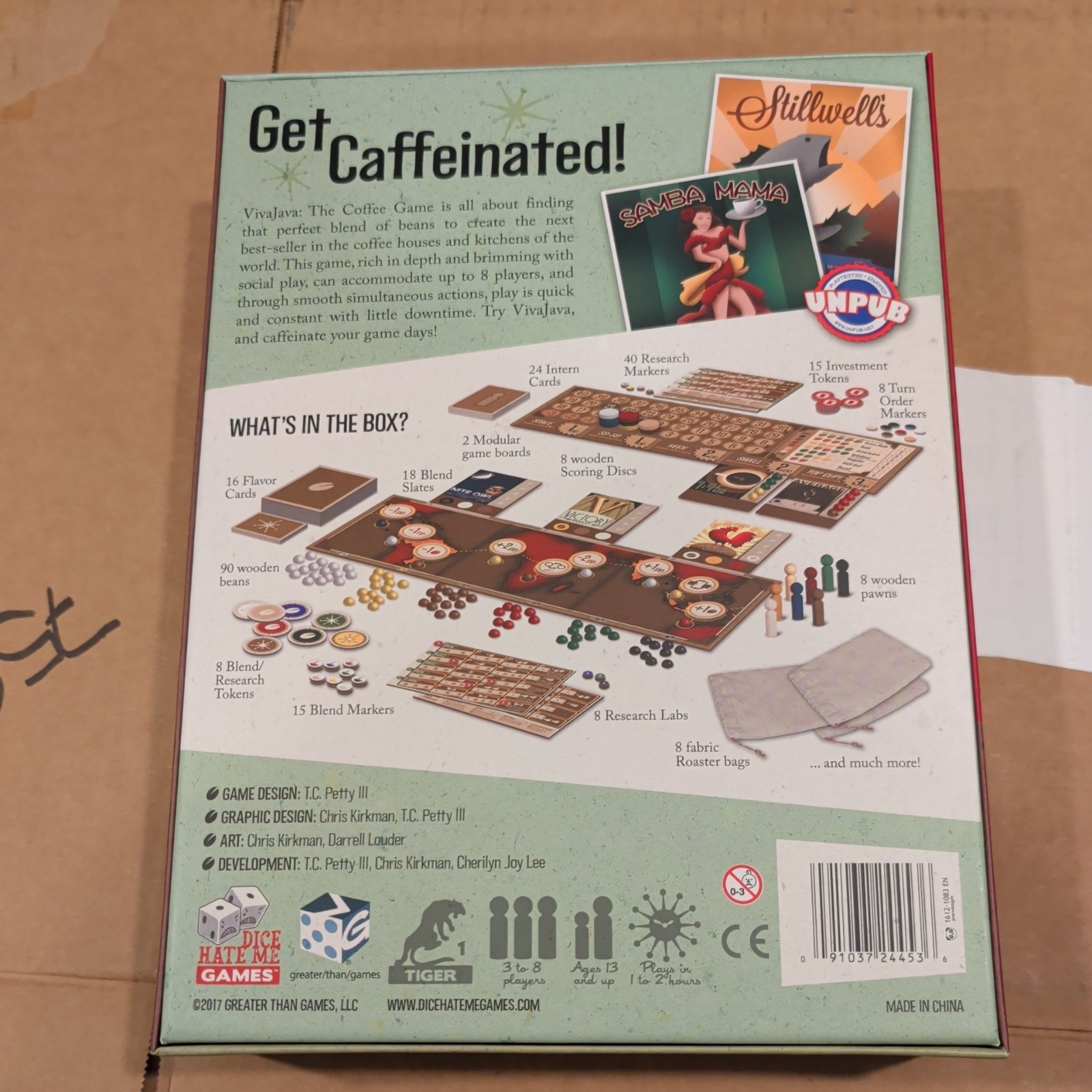 Viva Java The Coffee Game From Dice Hate Me Games New! Punched But Unplayed