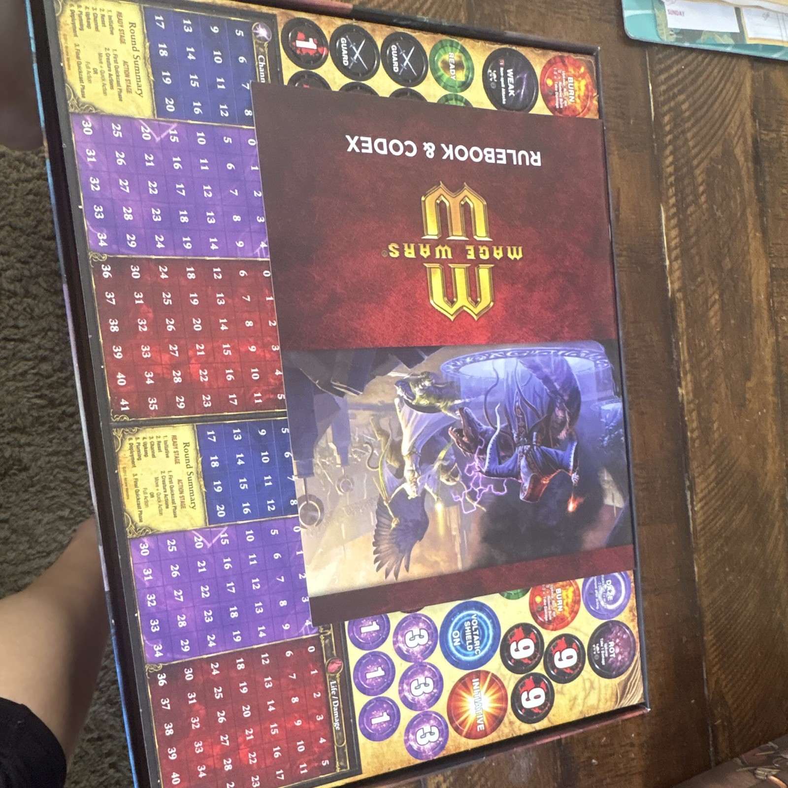 Arcane Wonders Mage Wars Strategy Board Game 2 Players 13+ 2012 AWG1010