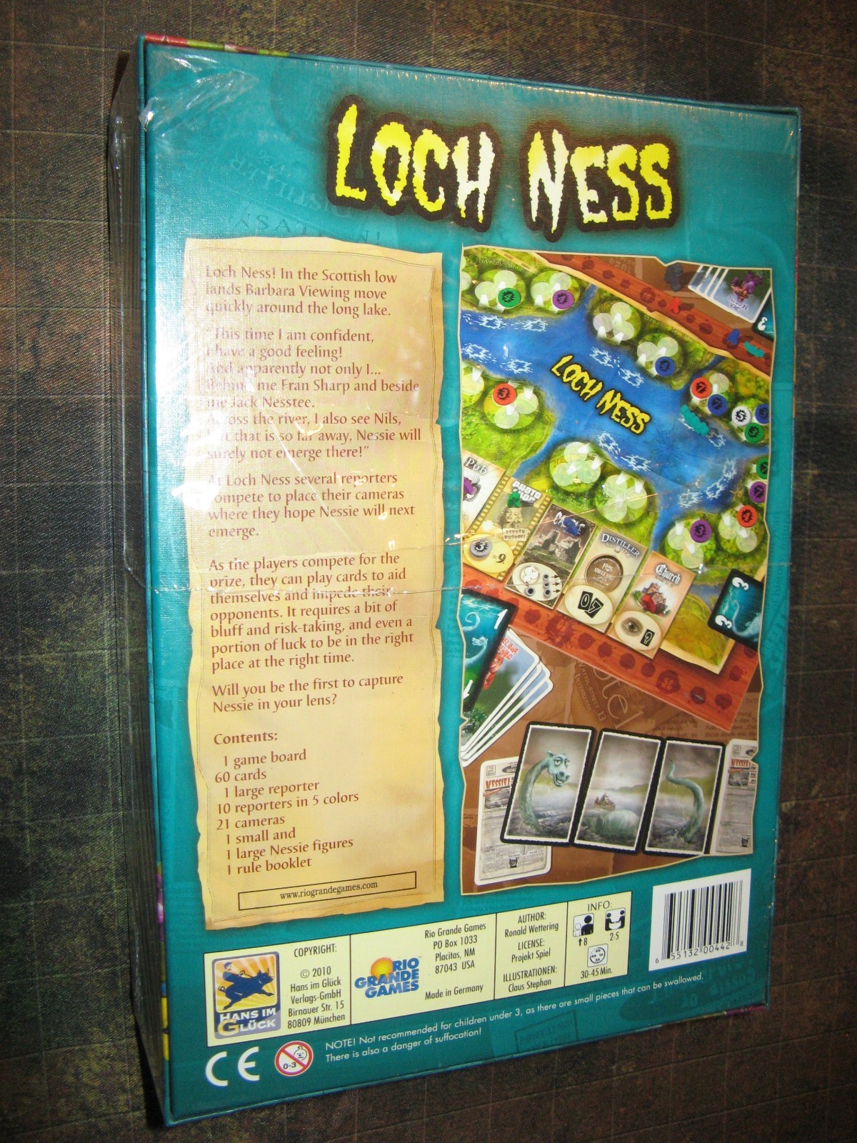 Augsburg 1520 + Loch Ness Rio SW Grande Games board game lot Jakob Fugger
