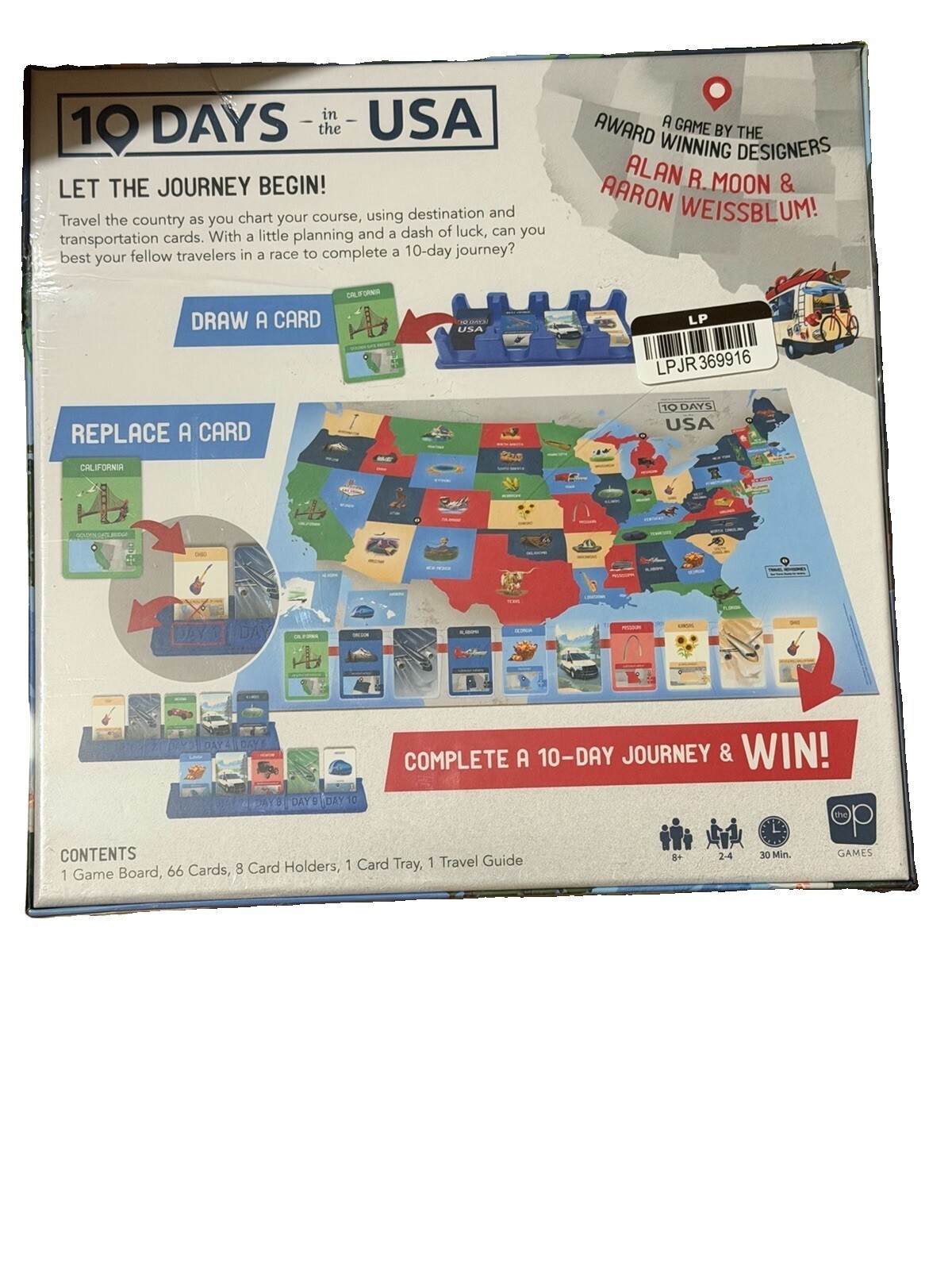 10 Days In The USA Board Game Family Road-trip BRAND NEW BOXED