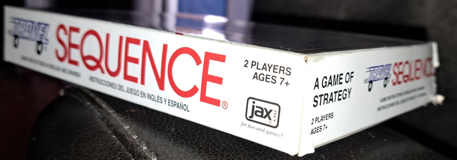 Jax Sequence Strategy Board Game Travel Version – 2 Players NIB