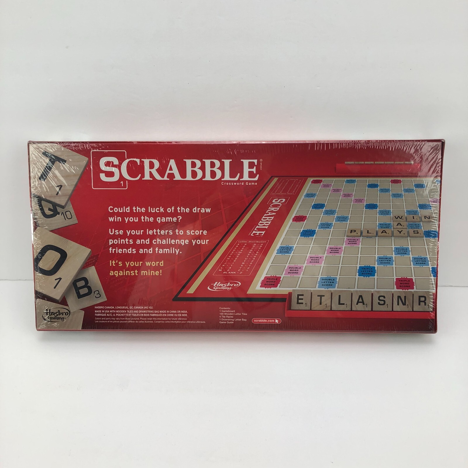 Scrabble Crossword Board Game 2013 Hasbro Ages 8+ New Sealed
